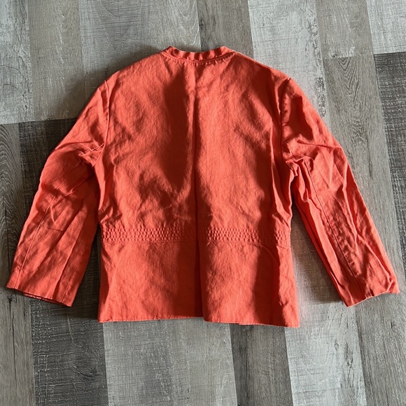 Rafaella Preppy Women’s Size 6 Coral Button Down Jacket Blazer Cardigan - Picture 7 of 7